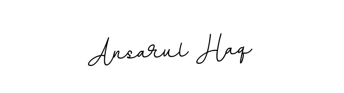 Use a signature maker to create a handwritten signature online. With this signature software, you can design (BallpointsItalic-DORy9) your own signature for name Ansarul Haq. Ansarul Haq signature style 11 images and pictures png