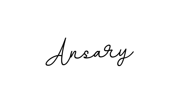 Use a signature maker to create a handwritten signature online. With this signature software, you can design (BallpointsItalic-DORy9) your own signature for name Ansary. Ansary signature style 11 images and pictures png