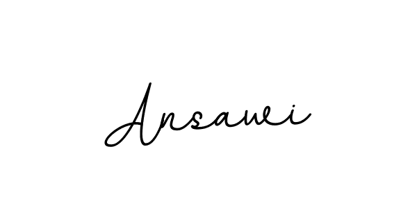 How to make Ansawi name signature. Use BallpointsItalic-DORy9 style for creating short signs online. This is the latest handwritten sign. Ansawi signature style 11 images and pictures png