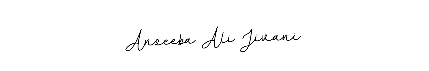 You should practise on your own different ways (BallpointsItalic-DORy9) to write your name (Anseeba Ali Jivani) in signature. don't let someone else do it for you. Anseeba Ali Jivani signature style 11 images and pictures png