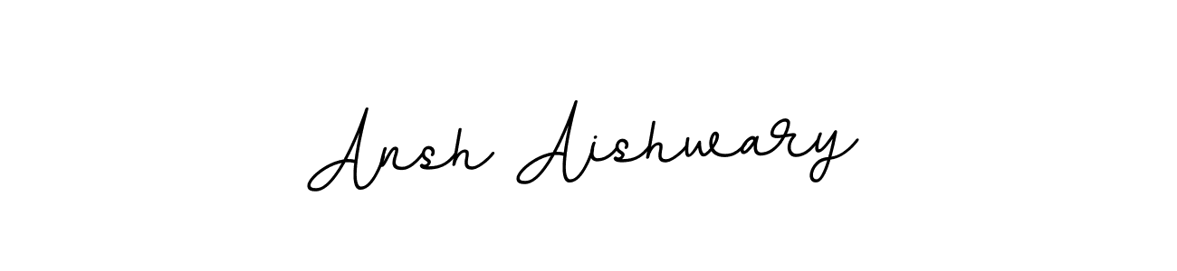 Create a beautiful signature design for name Ansh Aishwary. With this signature (BallpointsItalic-DORy9) fonts, you can make a handwritten signature for free. Ansh Aishwary signature style 11 images and pictures png