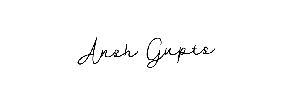 Ansh Gupts stylish signature style. Best Handwritten Sign (BallpointsItalic-DORy9) for my name. Handwritten Signature Collection Ideas for my name Ansh Gupts. Ansh Gupts signature style 11 images and pictures png