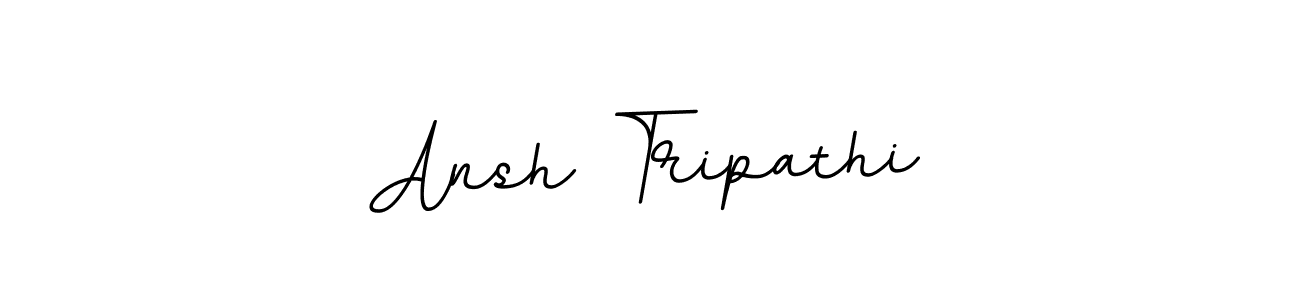 You should practise on your own different ways (BallpointsItalic-DORy9) to write your name (Ansh Tripathi) in signature. don't let someone else do it for you. Ansh Tripathi signature style 11 images and pictures png