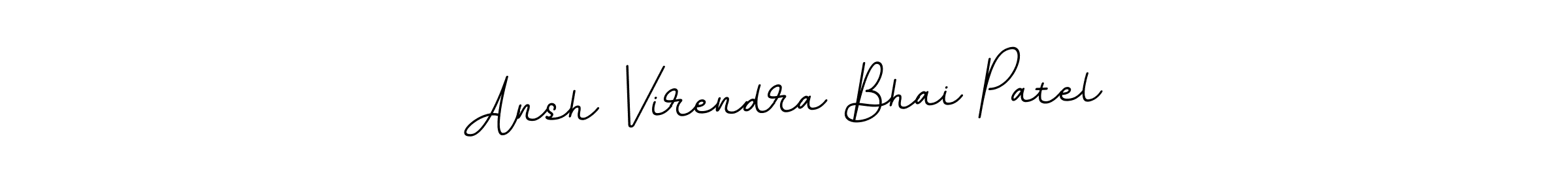 Make a beautiful signature design for name Ansh Virendra Bhai Patel. With this signature (BallpointsItalic-DORy9) style, you can create a handwritten signature for free. Ansh Virendra Bhai Patel signature style 11 images and pictures png