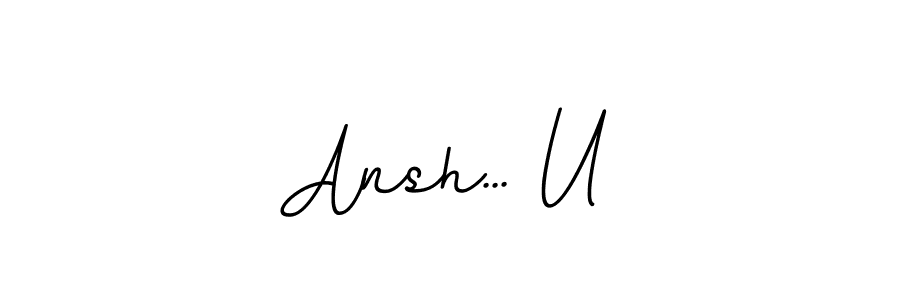 How to Draw Ansh... U signature style? BallpointsItalic-DORy9 is a latest design signature styles for name Ansh... U. Ansh... U signature style 11 images and pictures png