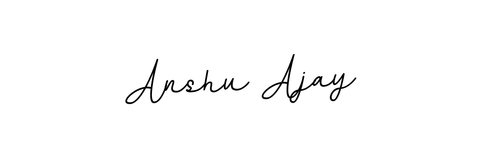 The best way (BallpointsItalic-DORy9) to make a short signature is to pick only two or three words in your name. The name Anshu Ajay include a total of six letters. For converting this name. Anshu Ajay signature style 11 images and pictures png