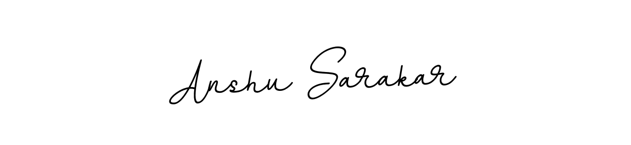 Design your own signature with our free online signature maker. With this signature software, you can create a handwritten (BallpointsItalic-DORy9) signature for name Anshu Sarakar. Anshu Sarakar signature style 11 images and pictures png