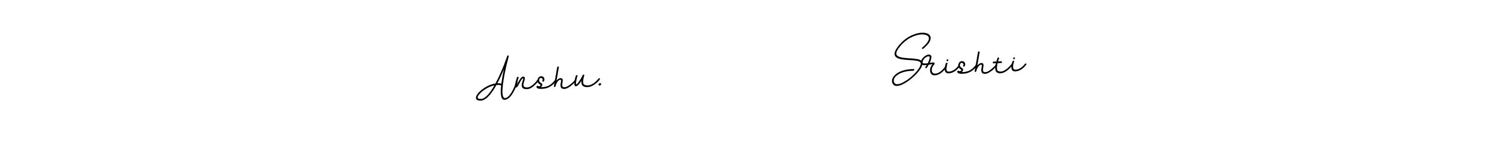 You can use this online signature creator to create a handwritten signature for the name Anshu.                  Srishti. This is the best online autograph maker. Anshu.                  Srishti signature style 11 images and pictures png