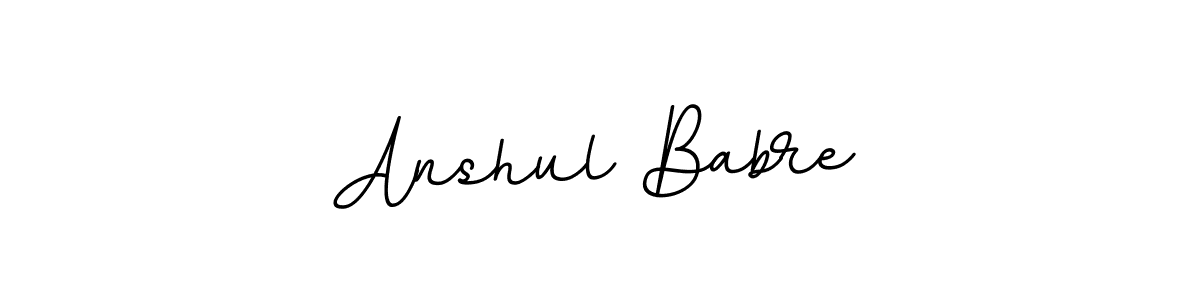 Make a beautiful signature design for name Anshul Babre. With this signature (BallpointsItalic-DORy9) style, you can create a handwritten signature for free. Anshul Babre signature style 11 images and pictures png