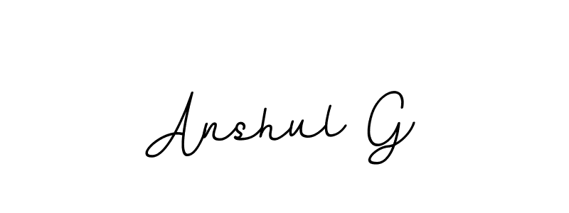 Create a beautiful signature design for name Anshul G. With this signature (BallpointsItalic-DORy9) fonts, you can make a handwritten signature for free. Anshul G signature style 11 images and pictures png