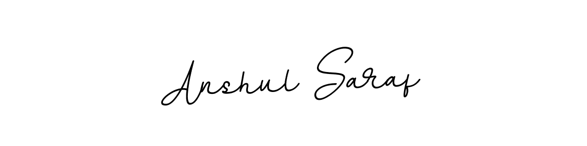 You should practise on your own different ways (BallpointsItalic-DORy9) to write your name (Anshul Saraf) in signature. don't let someone else do it for you. Anshul Saraf signature style 11 images and pictures png