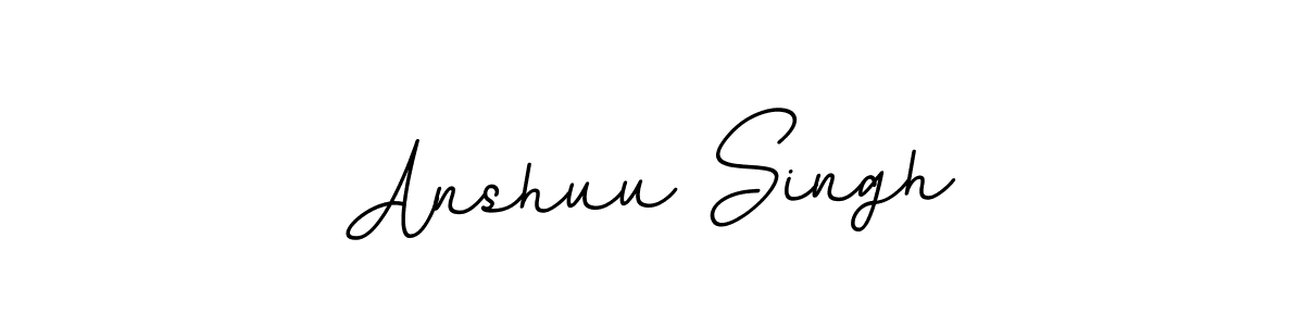 Design your own signature with our free online signature maker. With this signature software, you can create a handwritten (BallpointsItalic-DORy9) signature for name Anshuu Singh. Anshuu Singh signature style 11 images and pictures png