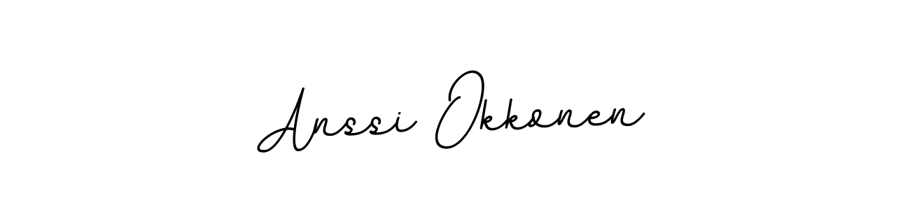 Design your own signature with our free online signature maker. With this signature software, you can create a handwritten (BallpointsItalic-DORy9) signature for name Anssi Okkonen. Anssi Okkonen signature style 11 images and pictures png