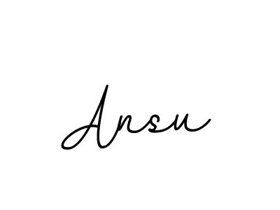 Make a beautiful signature design for name Ansu. With this signature (BallpointsItalic-DORy9) style, you can create a handwritten signature for free. Ansu signature style 11 images and pictures png