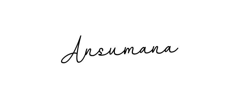 Design your own signature with our free online signature maker. With this signature software, you can create a handwritten (BallpointsItalic-DORy9) signature for name Ansumana. Ansumana signature style 11 images and pictures png
