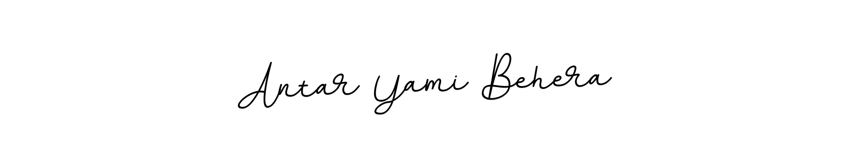 This is the best signature style for the Antar Yami Behera name. Also you like these signature font (BallpointsItalic-DORy9). Mix name signature. Antar Yami Behera signature style 11 images and pictures png