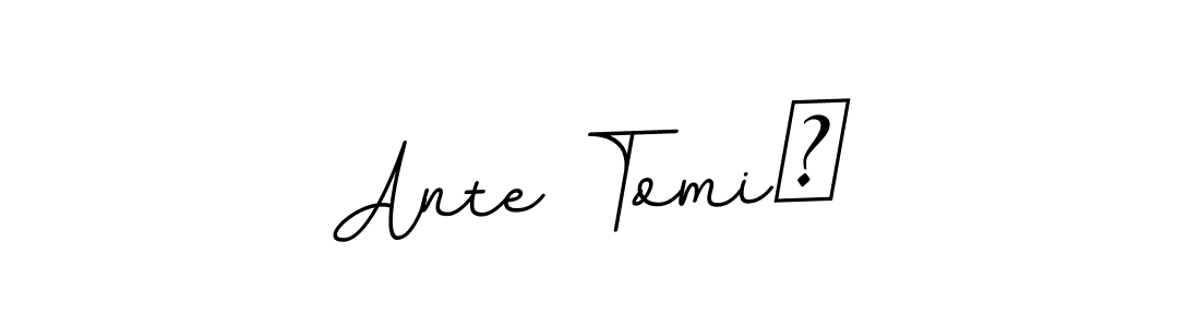 BallpointsItalic-DORy9 is a professional signature style that is perfect for those who want to add a touch of class to their signature. It is also a great choice for those who want to make their signature more unique. Get Ante TomiĆ name to fancy signature for free. Ante TomiĆ signature style 11 images and pictures png