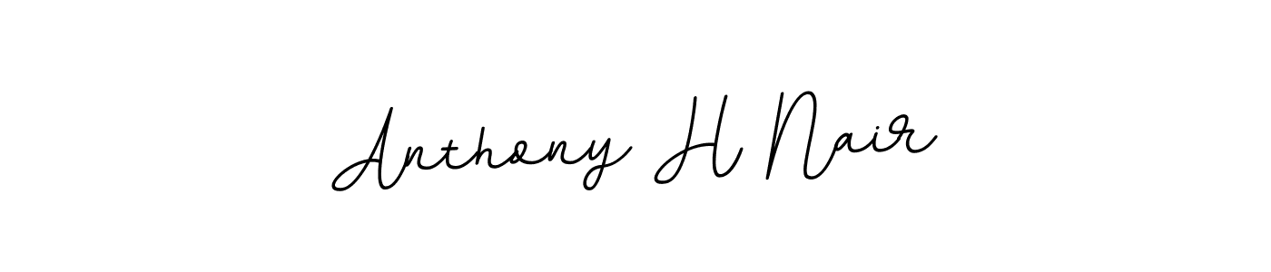 Create a beautiful signature design for name Anthony H Nair. With this signature (BallpointsItalic-DORy9) fonts, you can make a handwritten signature for free. Anthony H Nair signature style 11 images and pictures png