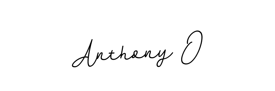 How to make Anthony O name signature. Use BallpointsItalic-DORy9 style for creating short signs online. This is the latest handwritten sign. Anthony O signature style 11 images and pictures png