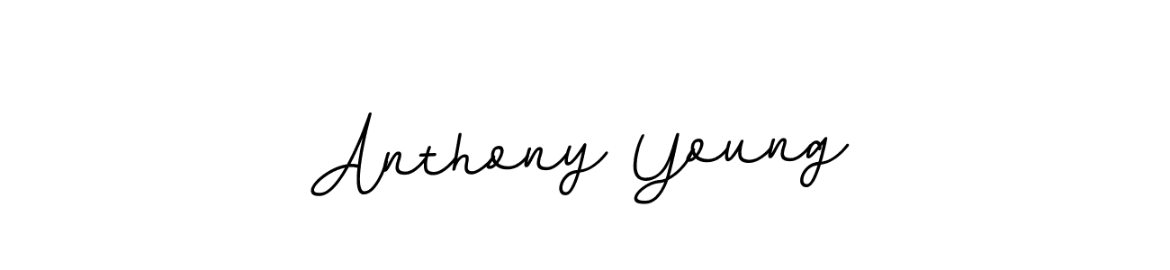 How to make Anthony Young name signature. Use BallpointsItalic-DORy9 style for creating short signs online. This is the latest handwritten sign. Anthony Young signature style 11 images and pictures png