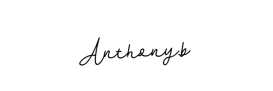 How to Draw Anthony.b signature style? BallpointsItalic-DORy9 is a latest design signature styles for name Anthony.b. Anthony.b signature style 11 images and pictures png