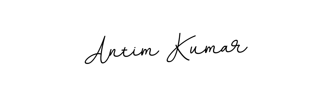 How to make Antim Kumar name signature. Use BallpointsItalic-DORy9 style for creating short signs online. This is the latest handwritten sign. Antim Kumar signature style 11 images and pictures png