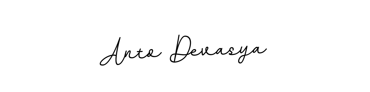 Make a beautiful signature design for name Anto Devasya. With this signature (BallpointsItalic-DORy9) style, you can create a handwritten signature for free. Anto Devasya signature style 11 images and pictures png