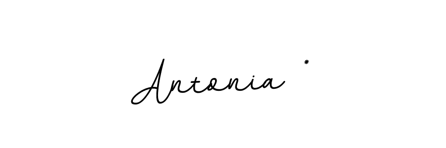 The best way (BallpointsItalic-DORy9) to make a short signature is to pick only two or three words in your name. The name Antonia * include a total of six letters. For converting this name. Antonia * signature style 11 images and pictures png