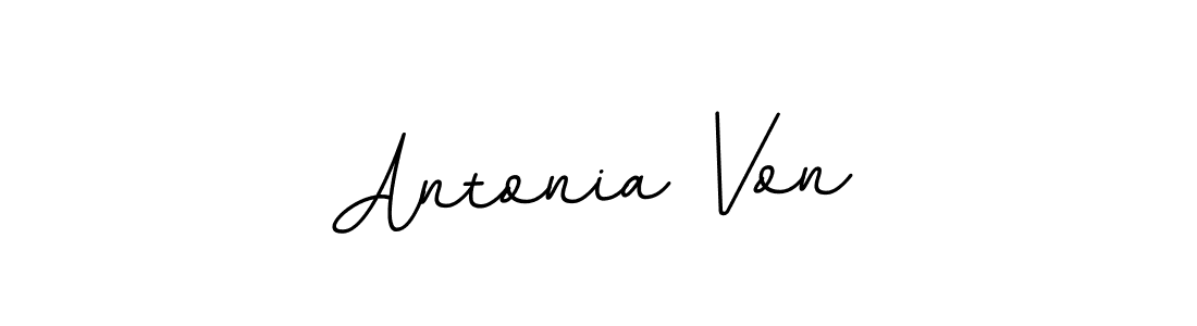 Similarly BallpointsItalic-DORy9 is the best handwritten signature design. Signature creator online .You can use it as an online autograph creator for name Antonia Von. Antonia Von signature style 11 images and pictures png