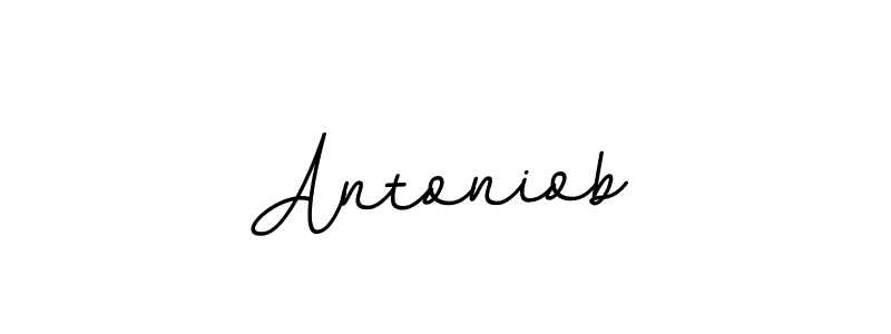 Use a signature maker to create a handwritten signature online. With this signature software, you can design (BallpointsItalic-DORy9) your own signature for name Antoniob. Antoniob signature style 11 images and pictures png