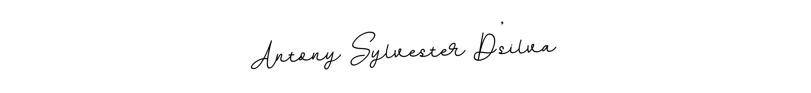 Also we have Antony Sylvester D’silva name is the best signature style. Create professional handwritten signature collection using BallpointsItalic-DORy9 autograph style. Antony Sylvester D’silva signature style 11 images and pictures png