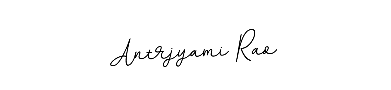 Make a beautiful signature design for name Antrjyami Rao. With this signature (BallpointsItalic-DORy9) style, you can create a handwritten signature for free. Antrjyami Rao signature style 11 images and pictures png