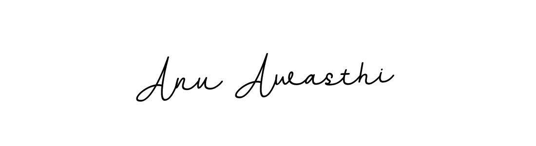 Make a beautiful signature design for name Anu Awasthi. With this signature (BallpointsItalic-DORy9) style, you can create a handwritten signature for free. Anu Awasthi signature style 11 images and pictures png