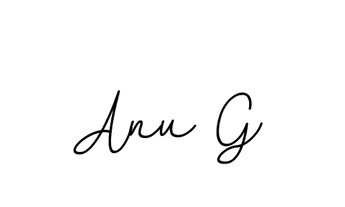 Design your own signature with our free online signature maker. With this signature software, you can create a handwritten (BallpointsItalic-DORy9) signature for name Anu G. Anu G signature style 11 images and pictures png