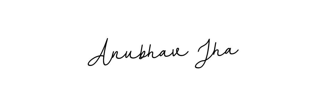 Make a beautiful signature design for name Anubhav Jha. With this signature (BallpointsItalic-DORy9) style, you can create a handwritten signature for free. Anubhav Jha signature style 11 images and pictures png