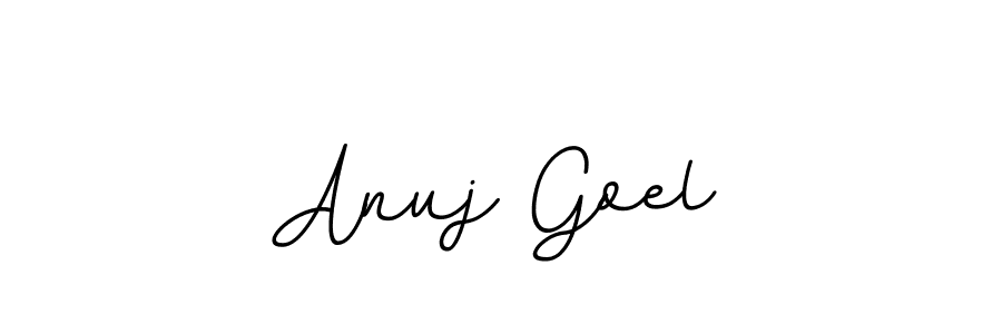 Use a signature maker to create a handwritten signature online. With this signature software, you can design (BallpointsItalic-DORy9) your own signature for name Anuj Goel. Anuj Goel signature style 11 images and pictures png