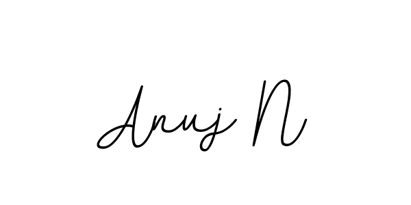 Make a beautiful signature design for name Anuj N. With this signature (BallpointsItalic-DORy9) style, you can create a handwritten signature for free. Anuj N signature style 11 images and pictures png