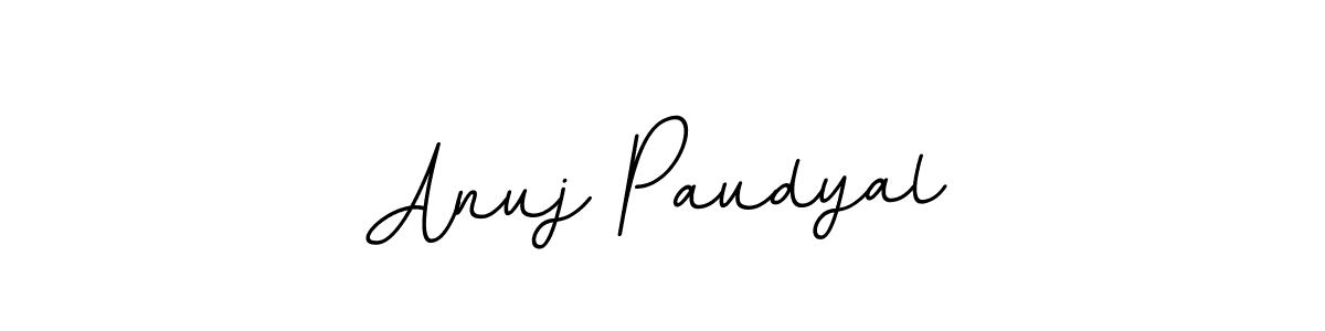 You should practise on your own different ways (BallpointsItalic-DORy9) to write your name (Anuj Paudyal) in signature. don't let someone else do it for you. Anuj Paudyal signature style 11 images and pictures png