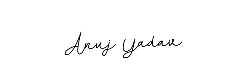 Use a signature maker to create a handwritten signature online. With this signature software, you can design (BallpointsItalic-DORy9) your own signature for name Anuj Yadav. Anuj Yadav signature style 11 images and pictures png