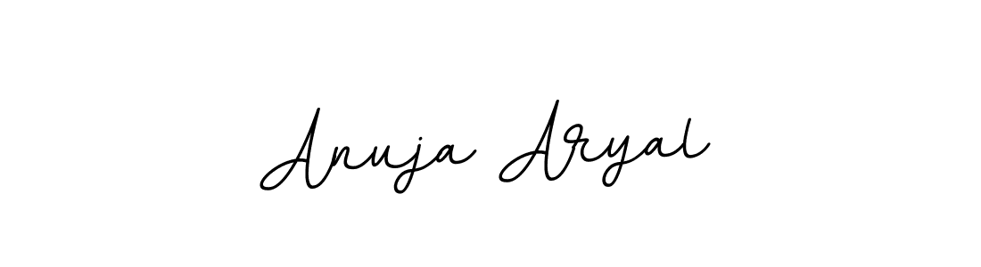 Design your own signature with our free online signature maker. With this signature software, you can create a handwritten (BallpointsItalic-DORy9) signature for name Anuja Aryal. Anuja Aryal signature style 11 images and pictures png