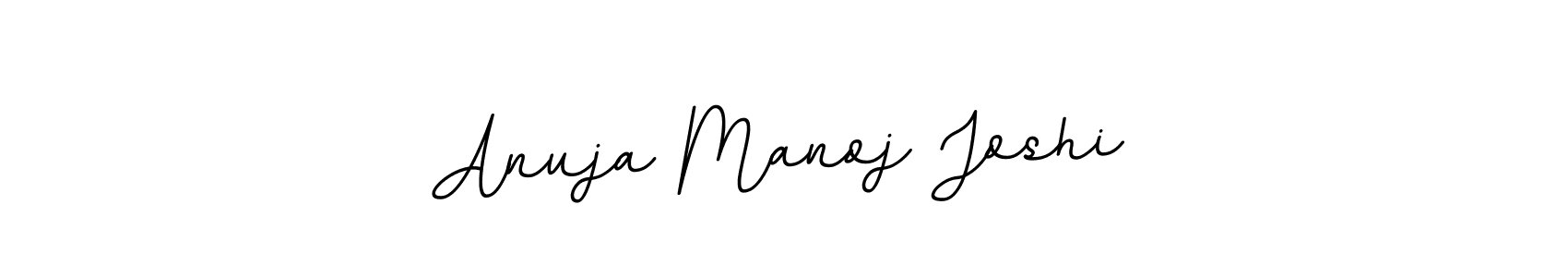 Anuja Manoj Joshi stylish signature style. Best Handwritten Sign (BallpointsItalic-DORy9) for my name. Handwritten Signature Collection Ideas for my name Anuja Manoj Joshi. Anuja Manoj Joshi signature style 11 images and pictures png