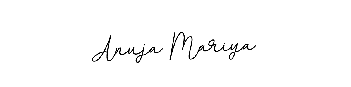 The best way (BallpointsItalic-DORy9) to make a short signature is to pick only two or three words in your name. The name Anuja Mariya include a total of six letters. For converting this name. Anuja Mariya signature style 11 images and pictures png