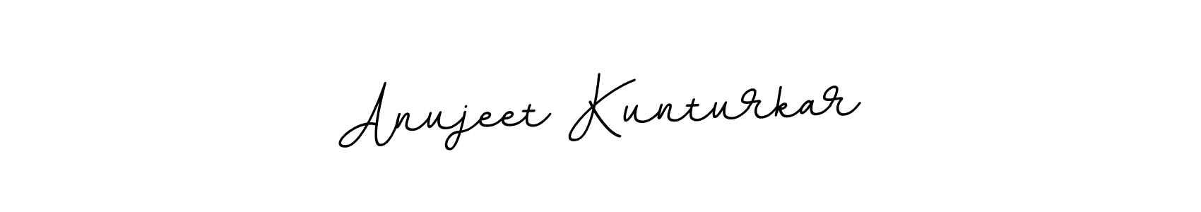 Create a beautiful signature design for name Anujeet Kunturkar. With this signature (BallpointsItalic-DORy9) fonts, you can make a handwritten signature for free. Anujeet Kunturkar signature style 11 images and pictures png