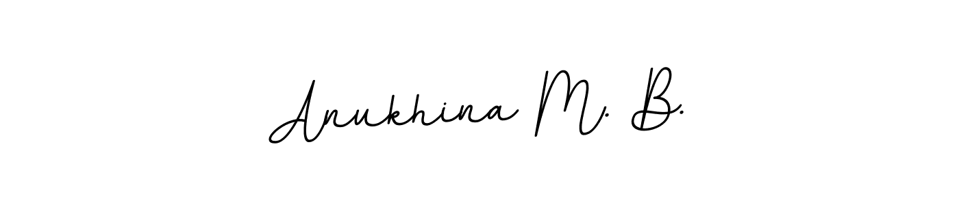 Check out images of Autograph of Anukhina M. B. name. Actor Anukhina M. B. Signature Style. BallpointsItalic-DORy9 is a professional sign style online. Anukhina M. B. signature style 11 images and pictures png