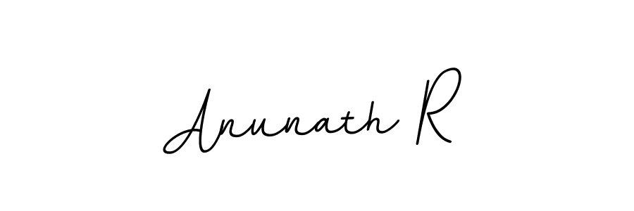 How to make Anunath R name signature. Use BallpointsItalic-DORy9 style for creating short signs online. This is the latest handwritten sign. Anunath R signature style 11 images and pictures png