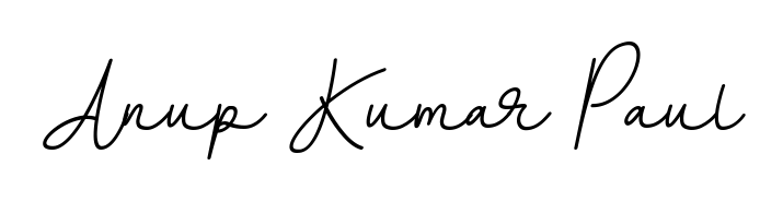 Get an exclusive digital autograph for Anup Kumar Paul. The BallpointsItalic-DORy9 typeface captures the charm of real penmanship on paper. Anup Kumar Paul signature style 11 images and pictures png