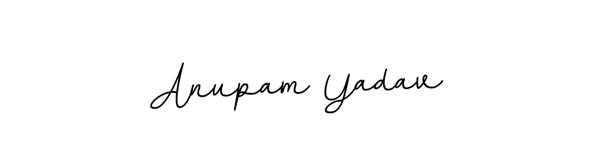 You should practise on your own different ways (BallpointsItalic-DORy9) to write your name (Anupam Yadav) in signature. don't let someone else do it for you. Anupam Yadav signature style 11 images and pictures png