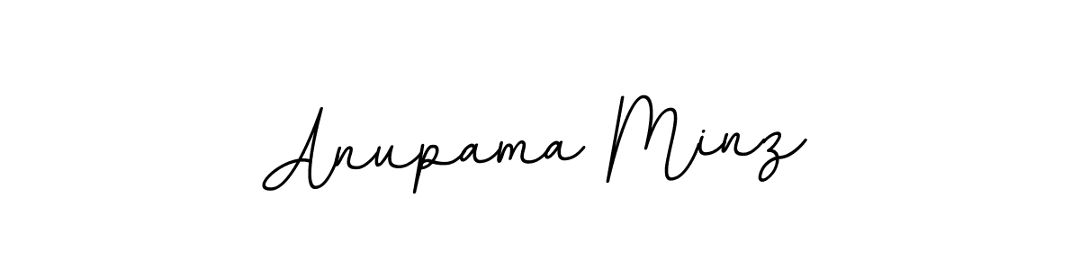 How to make Anupama Minz name signature. Use BallpointsItalic-DORy9 style for creating short signs online. This is the latest handwritten sign. Anupama Minz signature style 11 images and pictures png