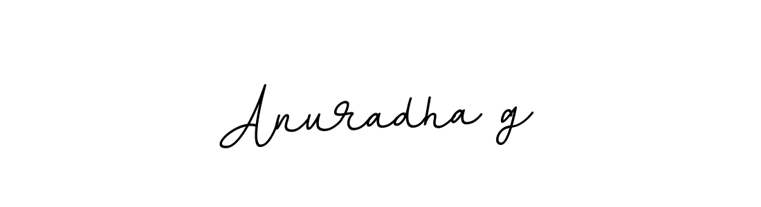 Use a signature maker to create a handwritten signature online. With this signature software, you can design (BallpointsItalic-DORy9) your own signature for name Anuradha g. Anuradha g signature style 11 images and pictures png