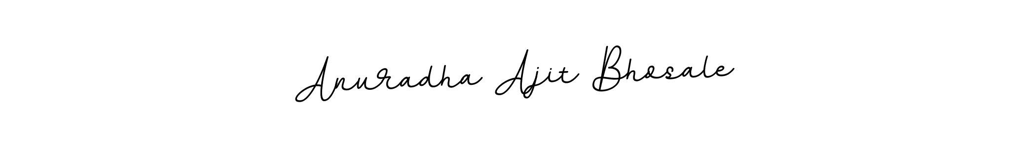 How to make Anuradha Ajit Bhosale name signature. Use BallpointsItalic-DORy9 style for creating short signs online. This is the latest handwritten sign. Anuradha Ajit Bhosale signature style 11 images and pictures png